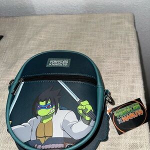 TMNT x Naruto Crossover Leonardo Sasuke Crossbody Bag
